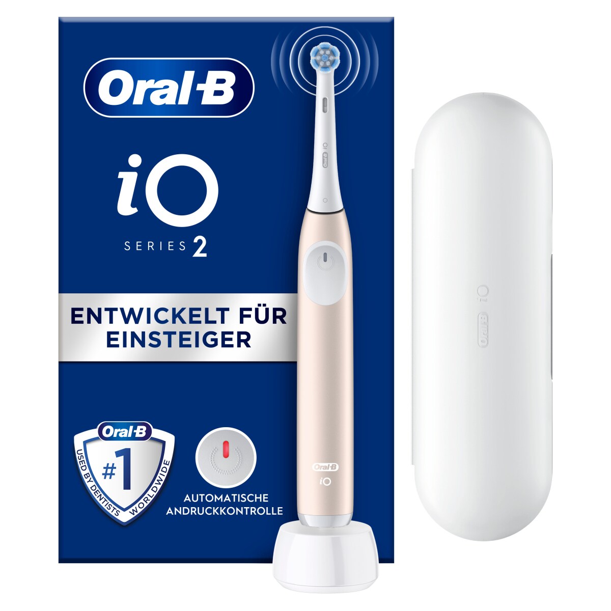 Oral-B iO Series 2 Elektrische Zahnb&uuml;rste, Calm Pink - Bild 1