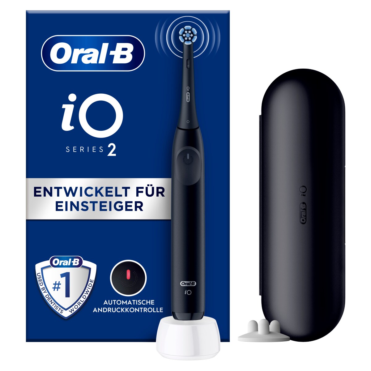 Oral-B iO Series 2 Elektrische Zahnb&uuml;rste, Night Black - Bild 1