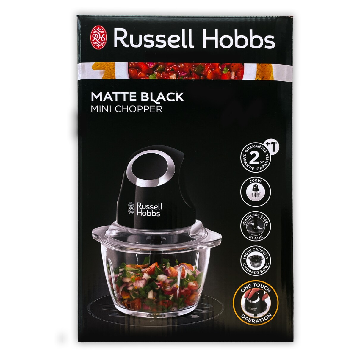 Russell Hobbs 24662-56/RH Matte Black Mini Chopper - Bild 1