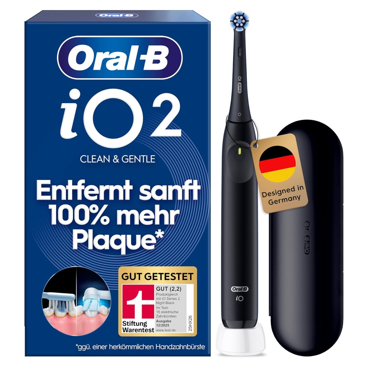 iO Series 2 mit Reiseetui Night Black EN/FR