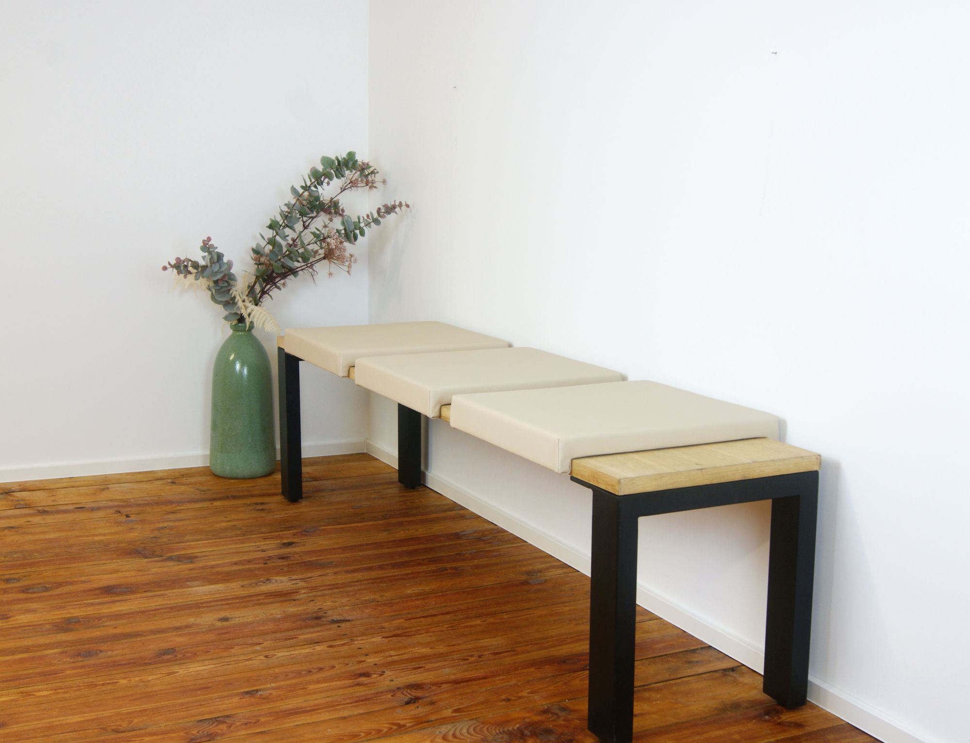 Lycce Klemmkissen Sitzkissen mit 2 Leisten 37cm Klemmtiefe, Kunstleder - Bild 1