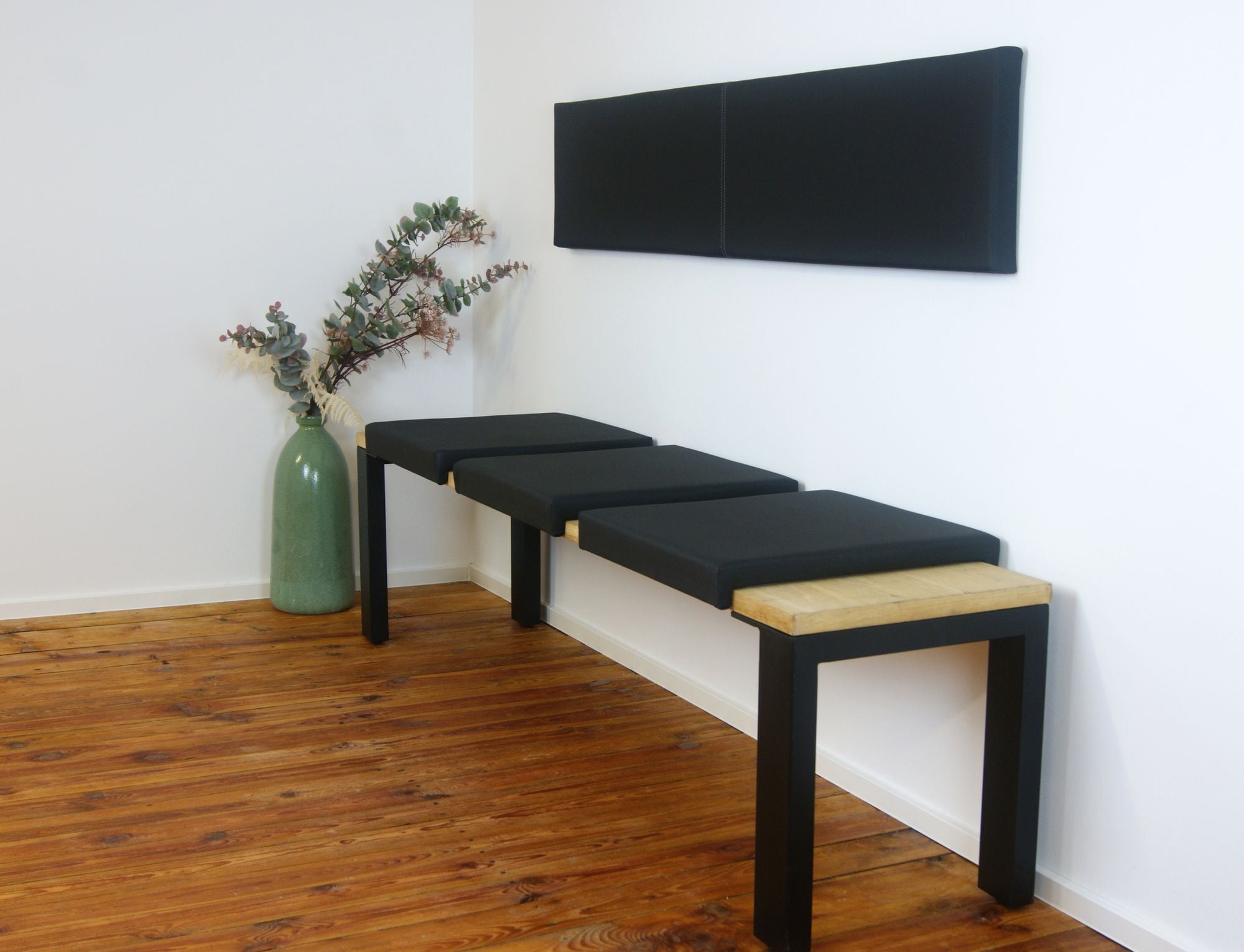 Lycce Klemmkissen Sitzkissen mit 2 Leisten 37cm Klemmtiefe, Kunstleder - Bild 1