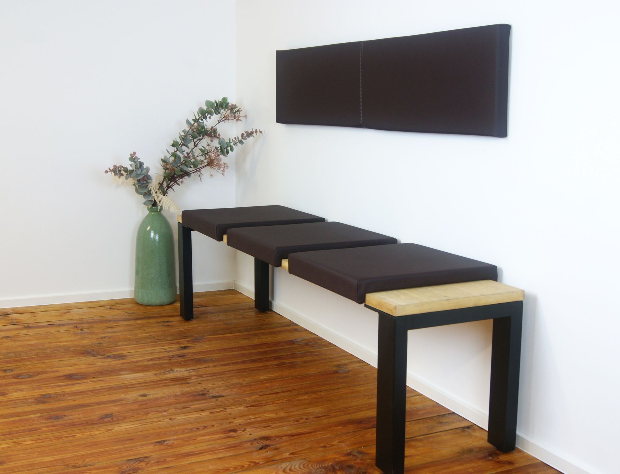 Lycce Klemmkissen Sitzkissen mit 2 Leisten 37cm Klemmtiefe, Kunstleder - Bild 1