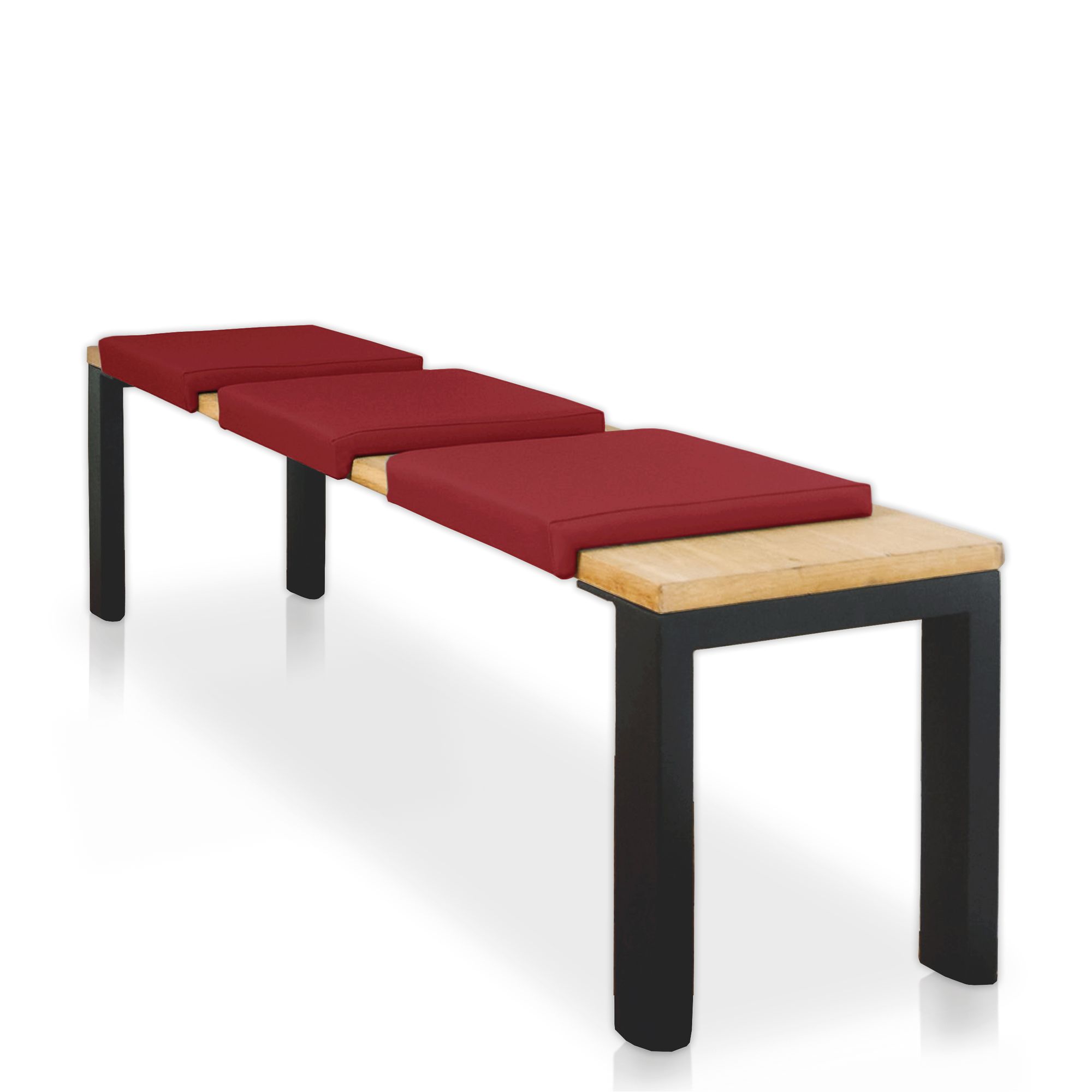 Lycce Klemmkissen Sitzkissen mit 1 Leiste, Kunstleder versch. Farben - Bild 1