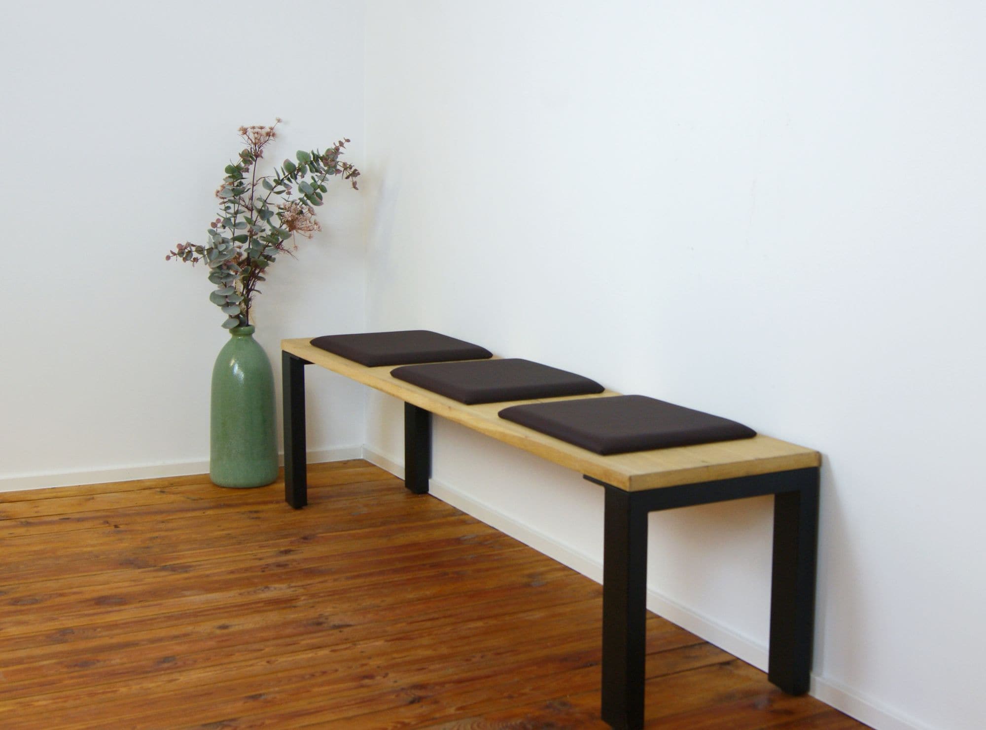 Lycce Sitzkissen Sitzpolster Stuhlkissen, Kunstleder, 40 x 33 x 2 cm - Bild 1