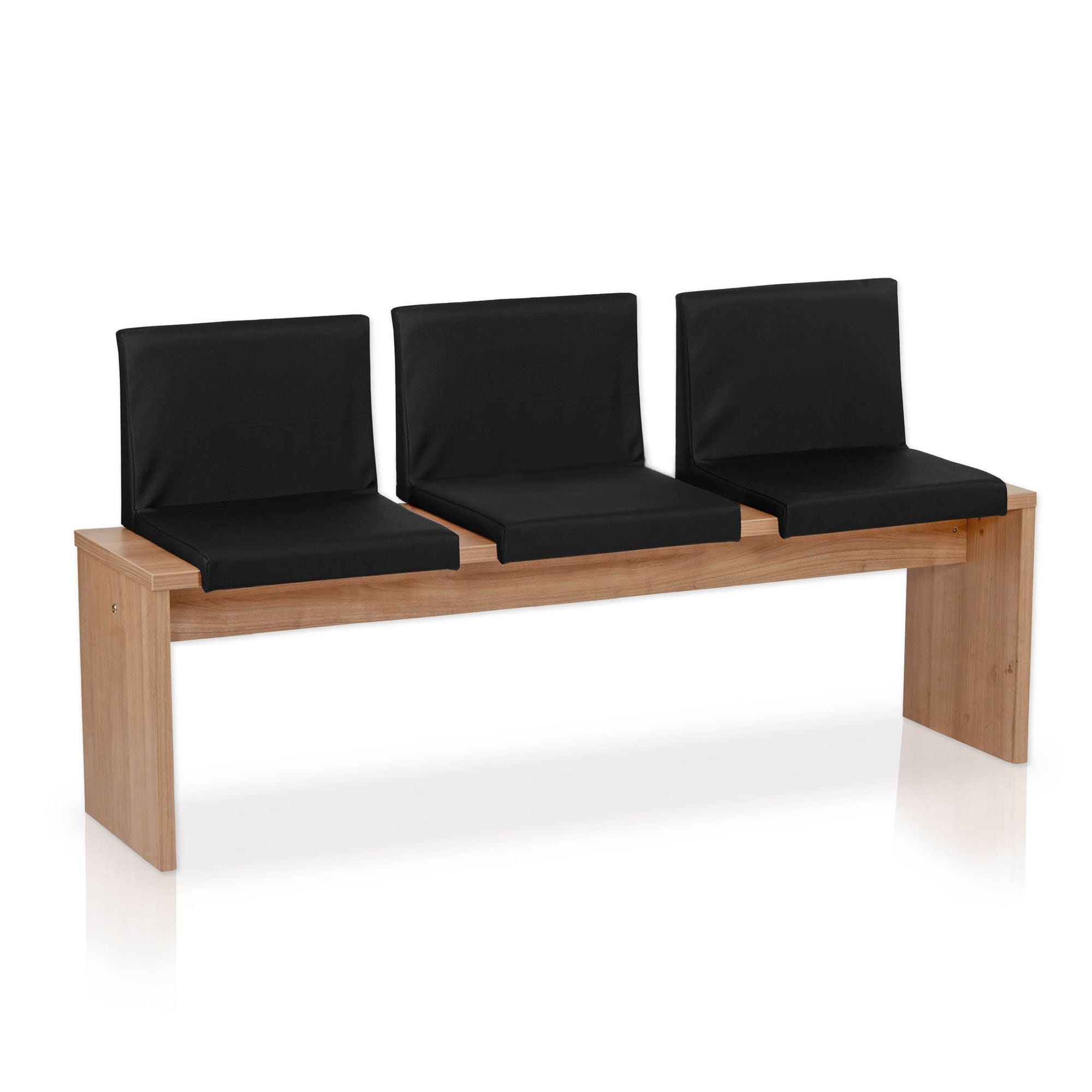 Lycce Klemmkissen Sitzkissen mit R&uuml;ckenlehne und 1 Leiste, Kunstleder - Bild 1