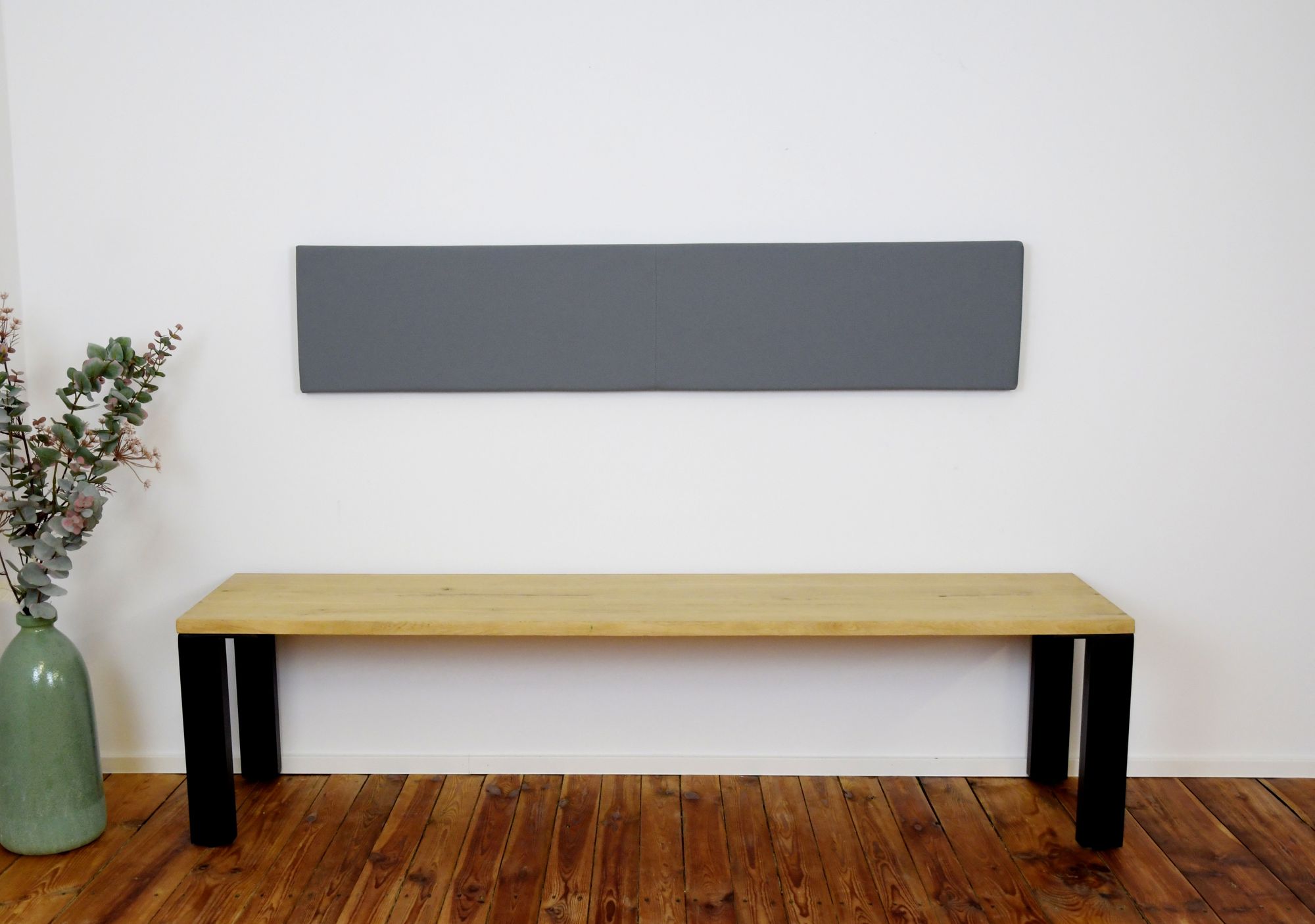 Lycce XXL Wandkissen / Wandpolster, Kunstlederbezug, Breite 1,5m - Bild 1