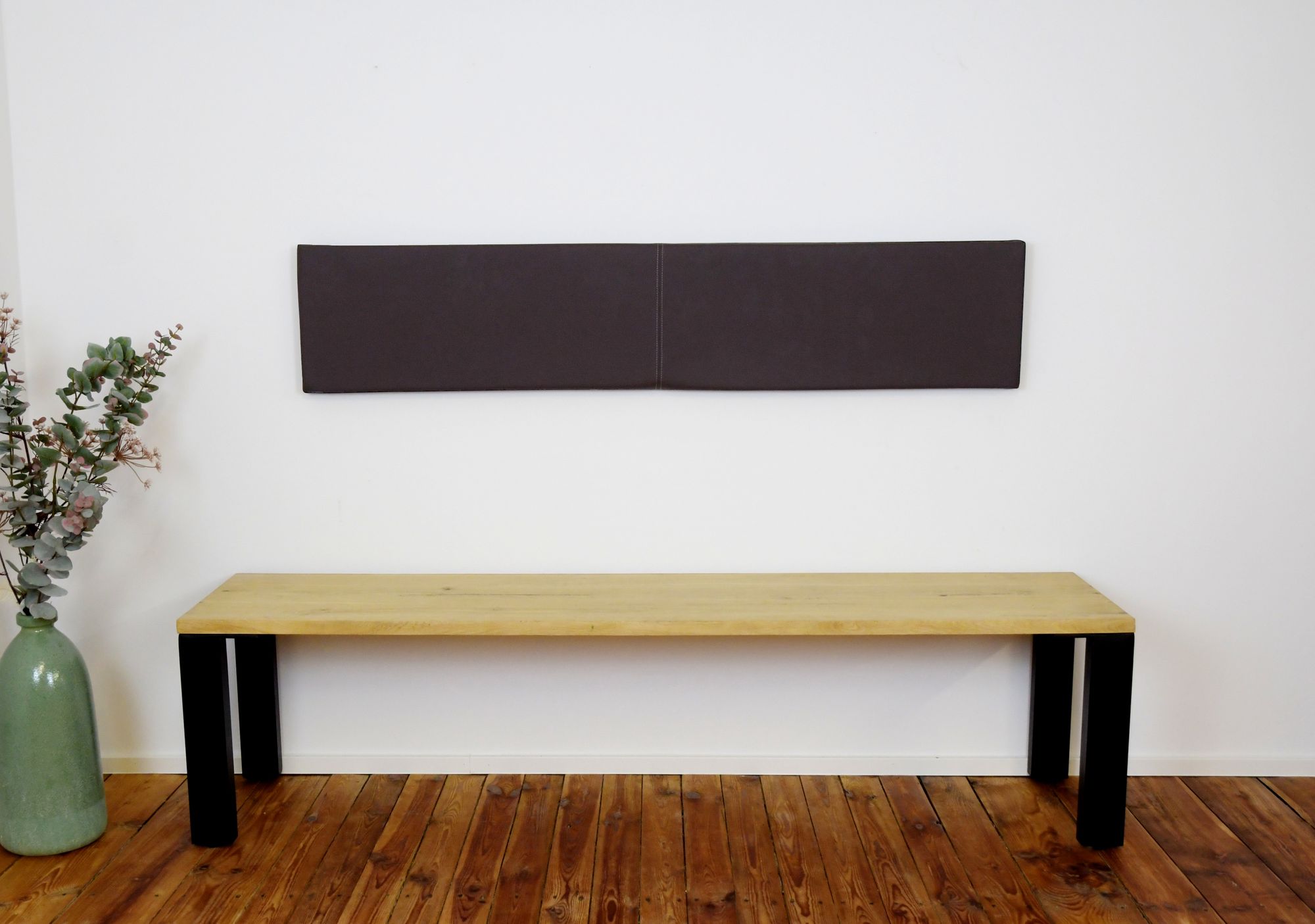 Lycce XXL Wandkissen / Wandpolster, Kunstlederbezug, Breite 1,5m - Bild 1