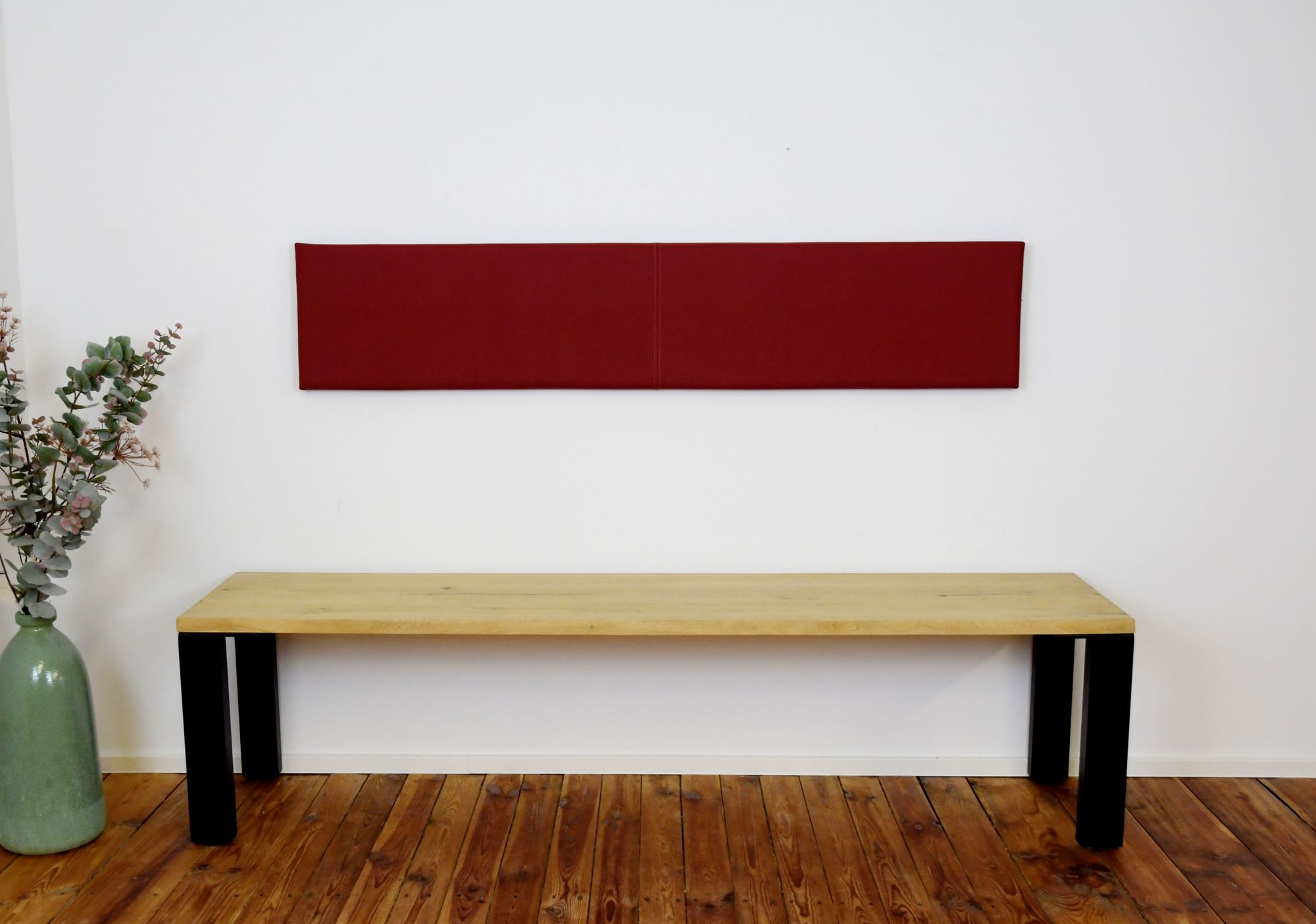 Lycce XXL Wandkissen / Wandpolster, Kunstlederbezug, Breite 1,5m - Bild 1