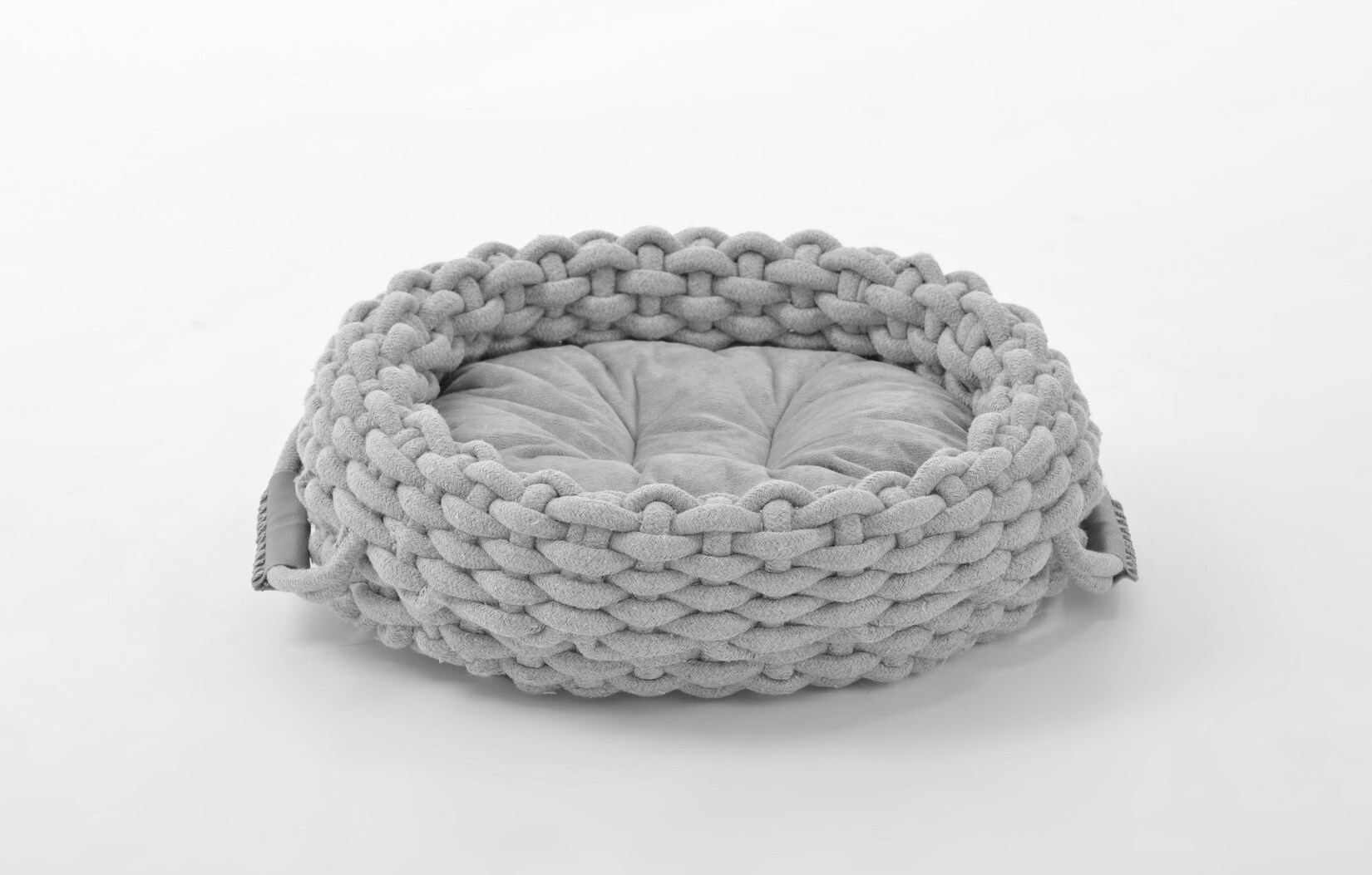Kuschelnest ROPE rund Katzenkorb Katzenkissen weich Katzenbett