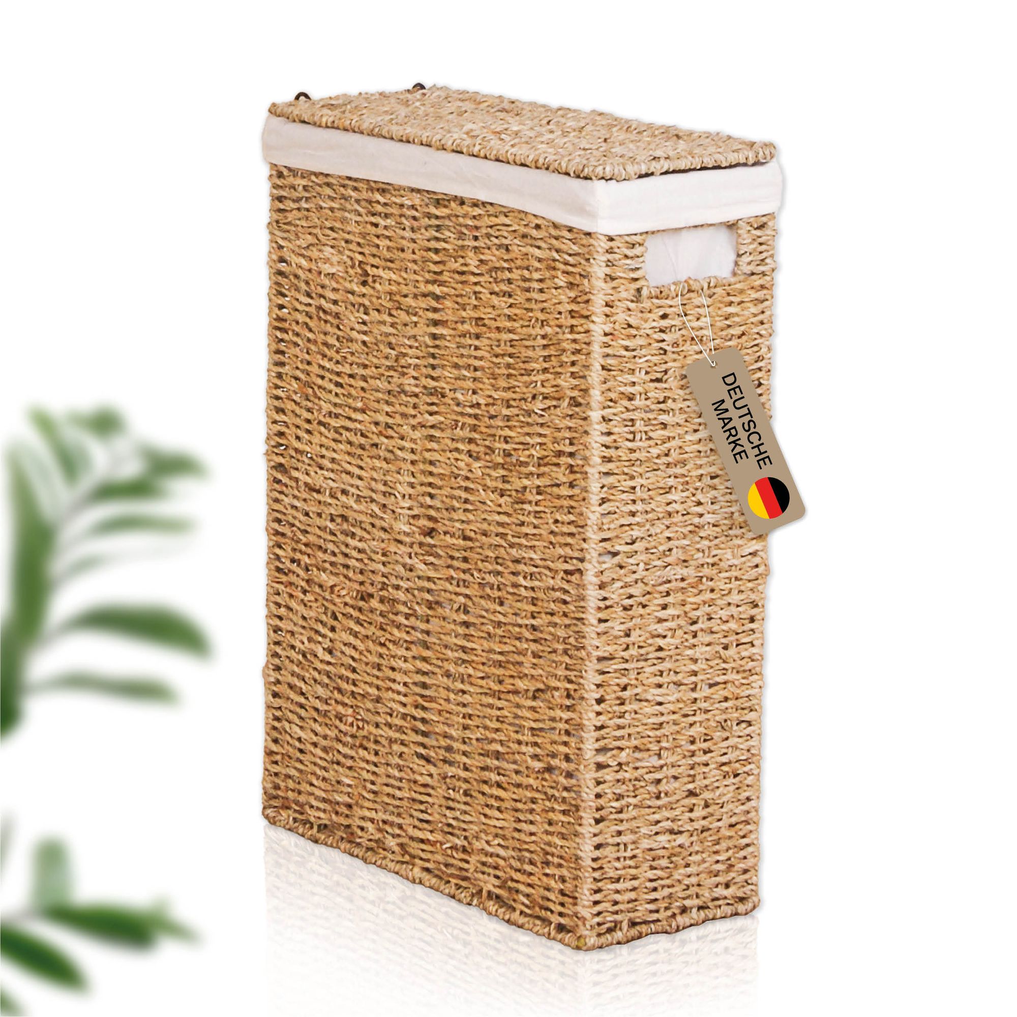Lycce Nischenw&auml;schekorb aus Seegras geflochten, in drei Gr&ouml;&szlig;en - Bild 1