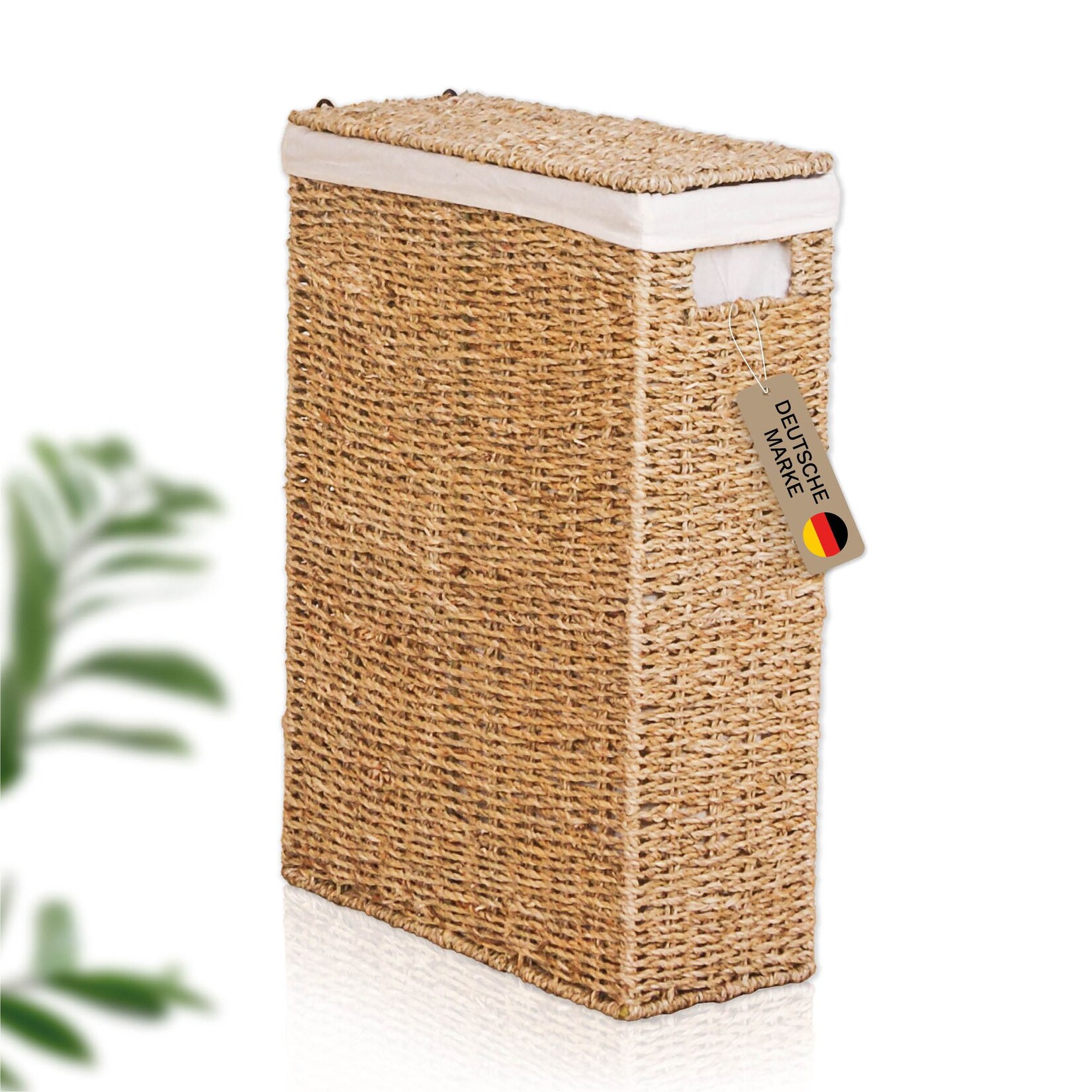 Lycce Nischenwäschekorb aus Seegras geflochten, in drei Größen | 04260474665624