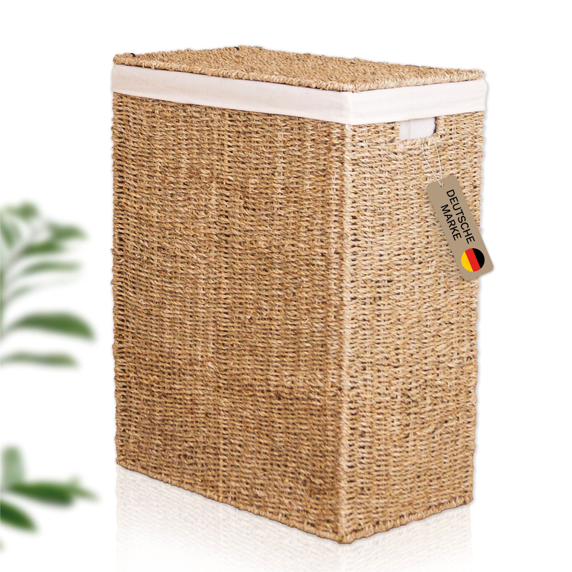 Lycce Nischenw&auml;schekorb aus Seegras geflochten, in drei Gr&ouml;&szlig;en - Bild 1