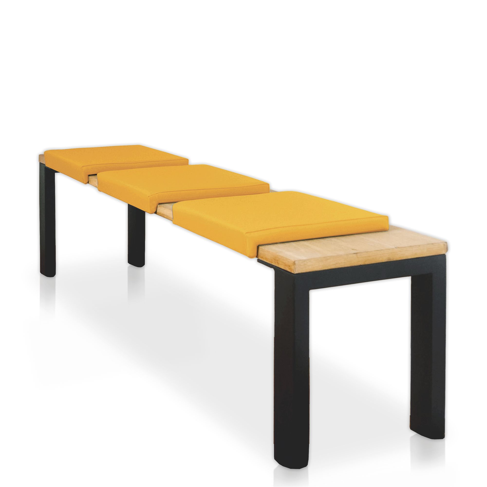 Lycce Klemmkissen Sitzkissen mit 1 Leiste, Kunstleder versch. Farben - Bild 1