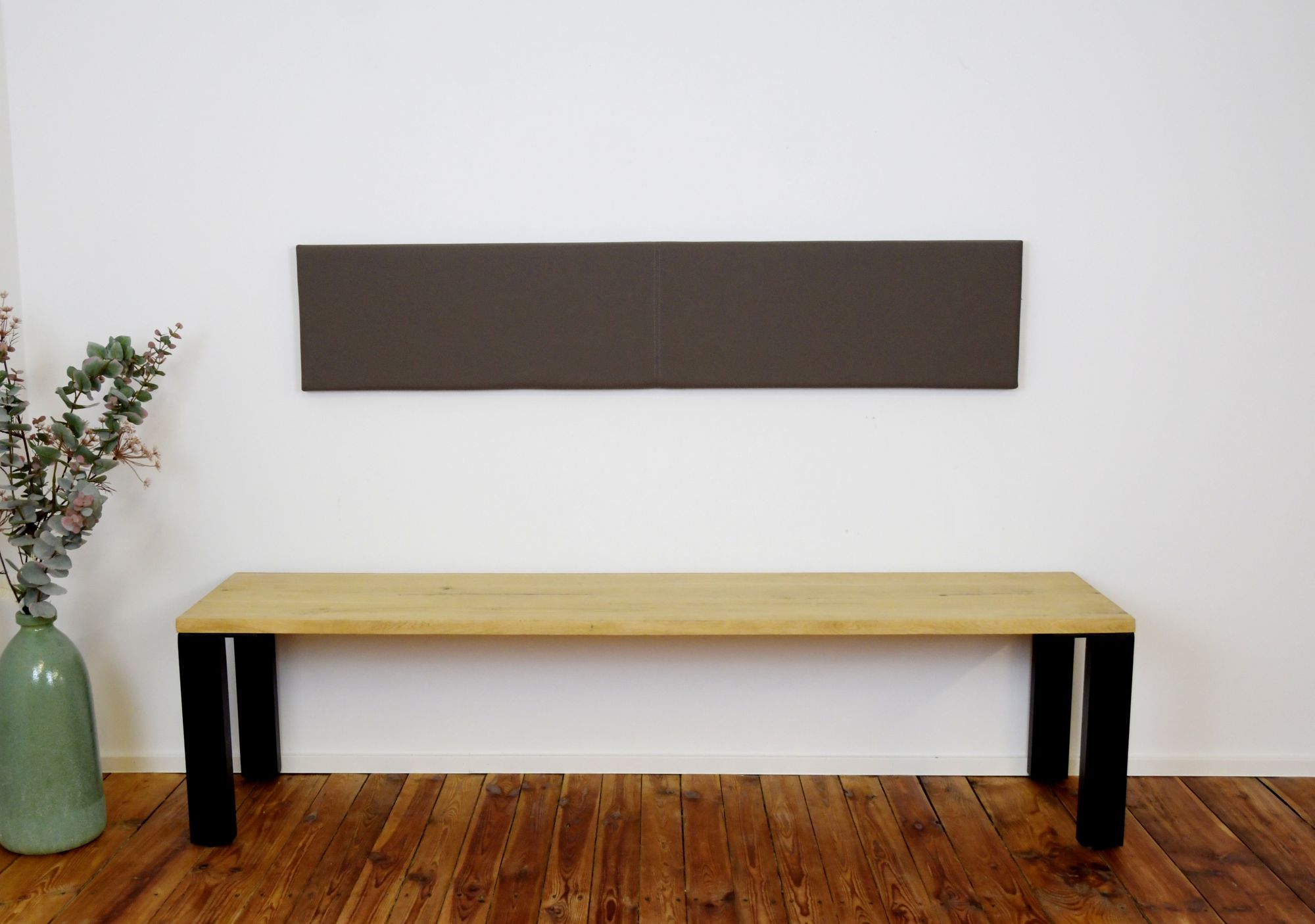 Lycce XXL Wandkissen / Wandpolster, Kunstlederbezug, Breite 1,5m - Bild 1