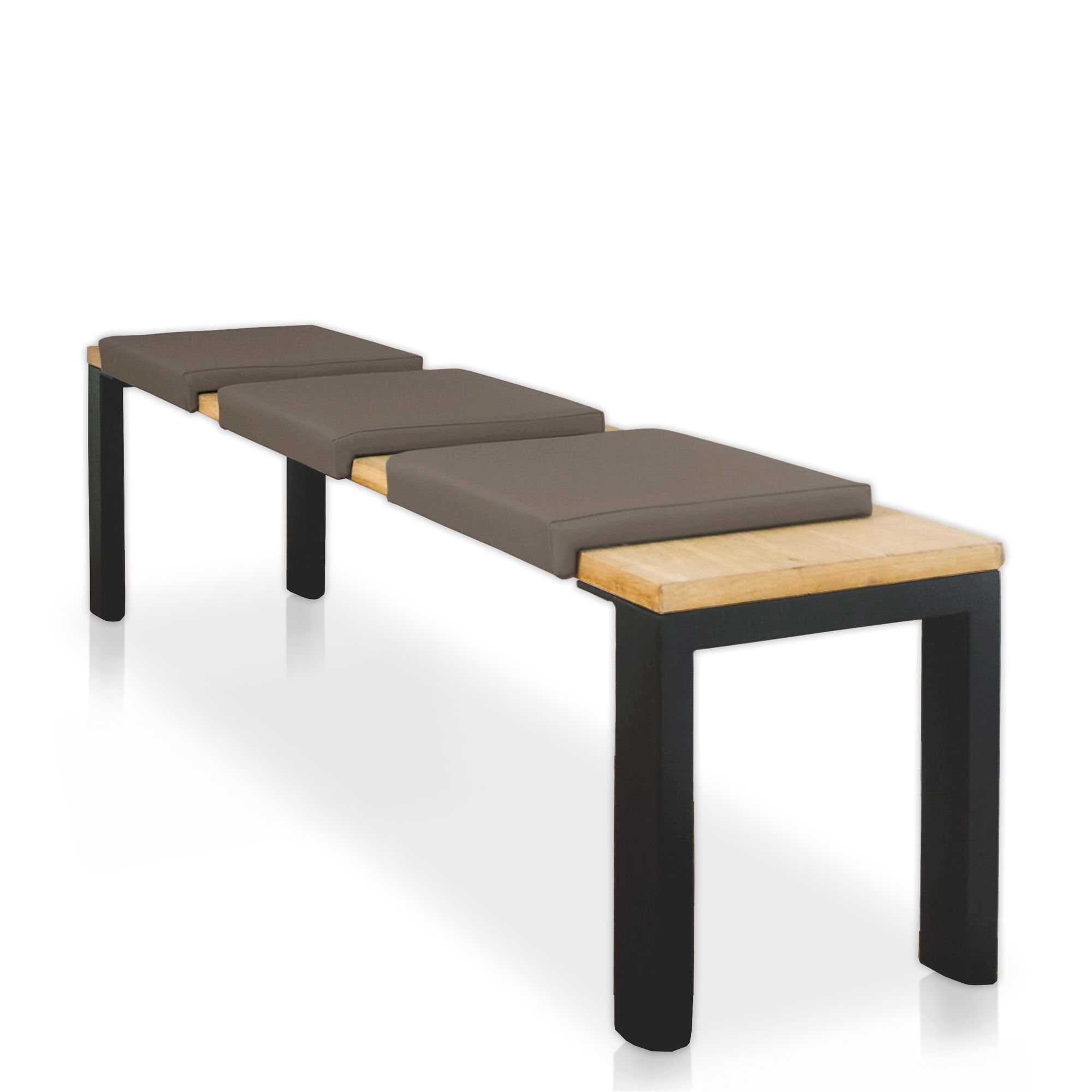 Lycce Klemmkissen Sitzkissen mit 1 Leiste, Kunstleder versch. Farben - Bild 1