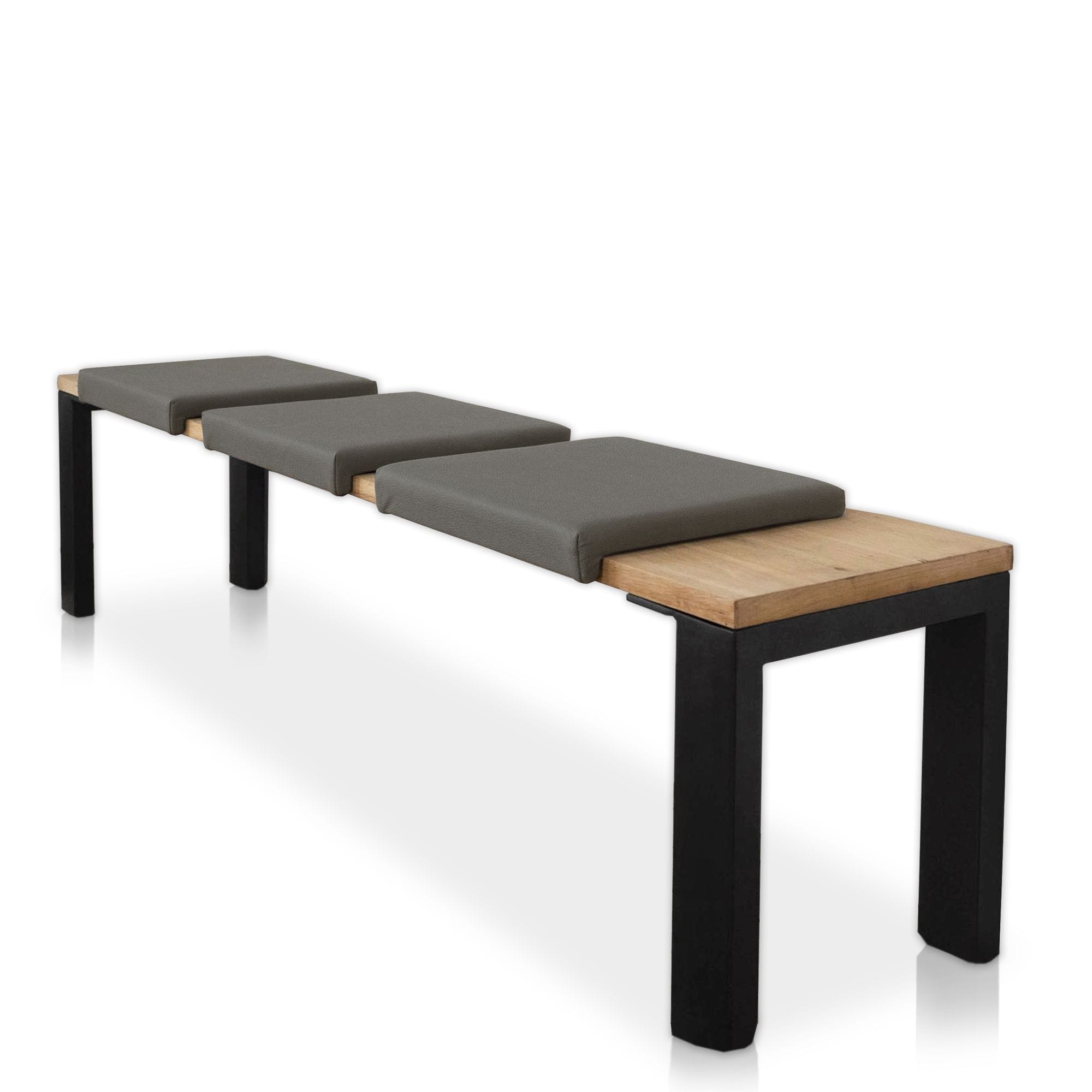 Lycce Klemmkissen / Sitzkissen mit 1 Leiste, Lederimitat Olifante - Bild 1