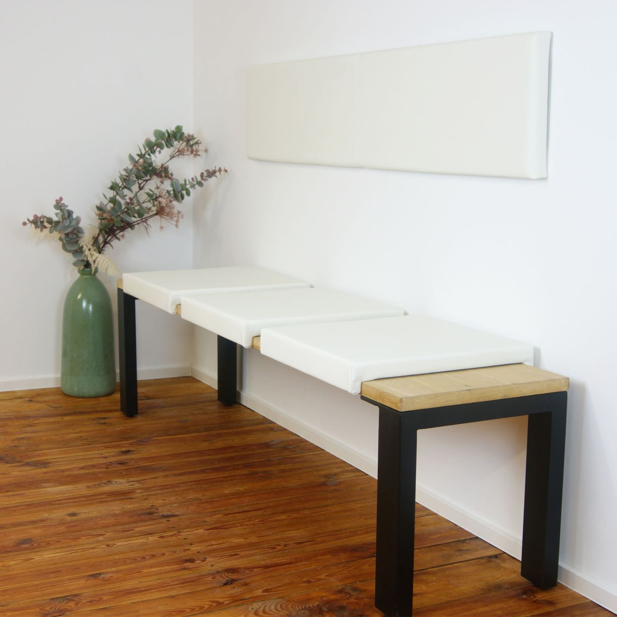 Lycce Klemmkissen Sitzkissen mit 2 Leisten 33cm Klemmtiefe, Kunstleder - Bild 1