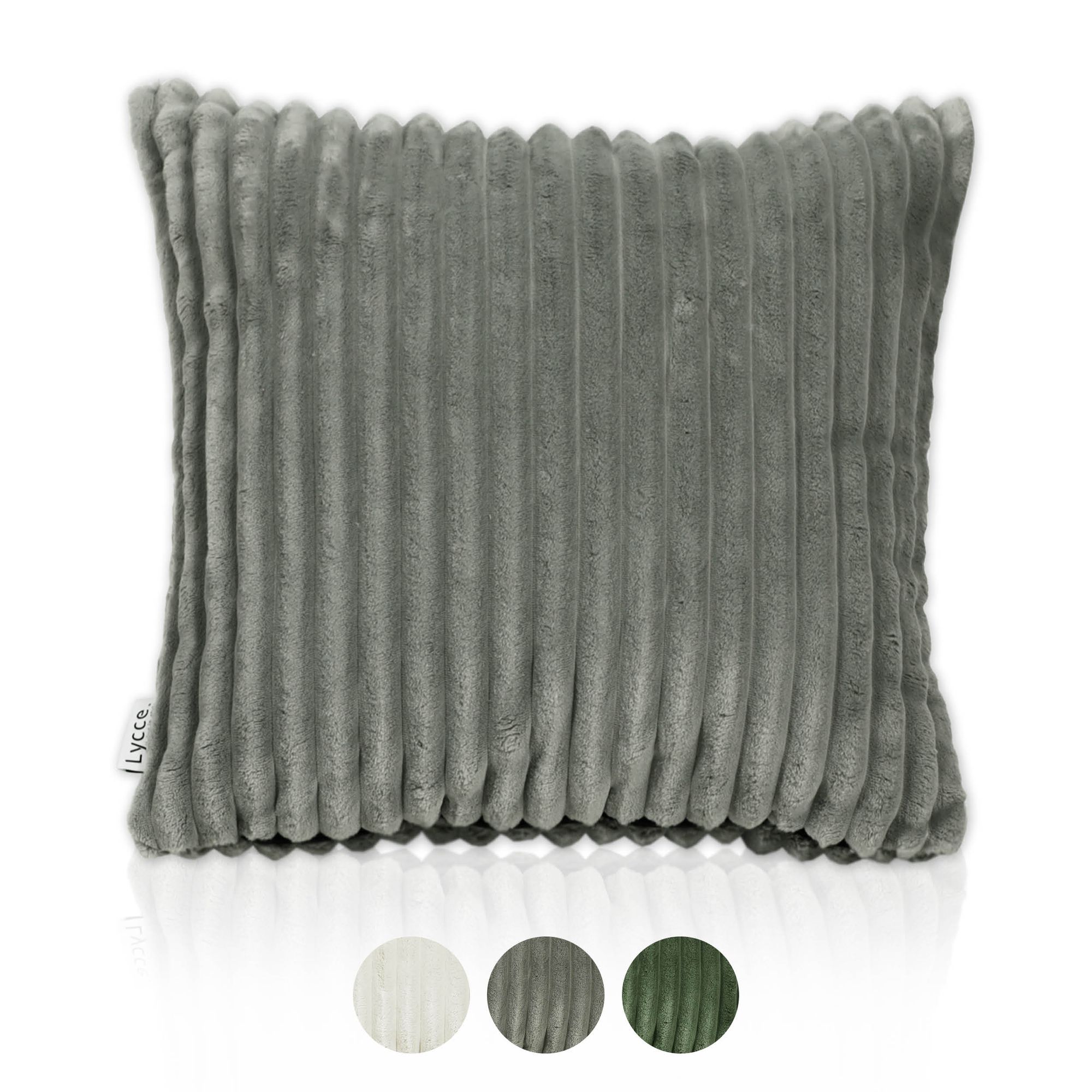 Lycce Kissenbezug Deluxe aus extra breitem, flauschigem Cordstoff - ideal f&uuml;r kuschelige Sofakissen oder Dekokissen, verschiedene Farben - made in EU - Bild 1