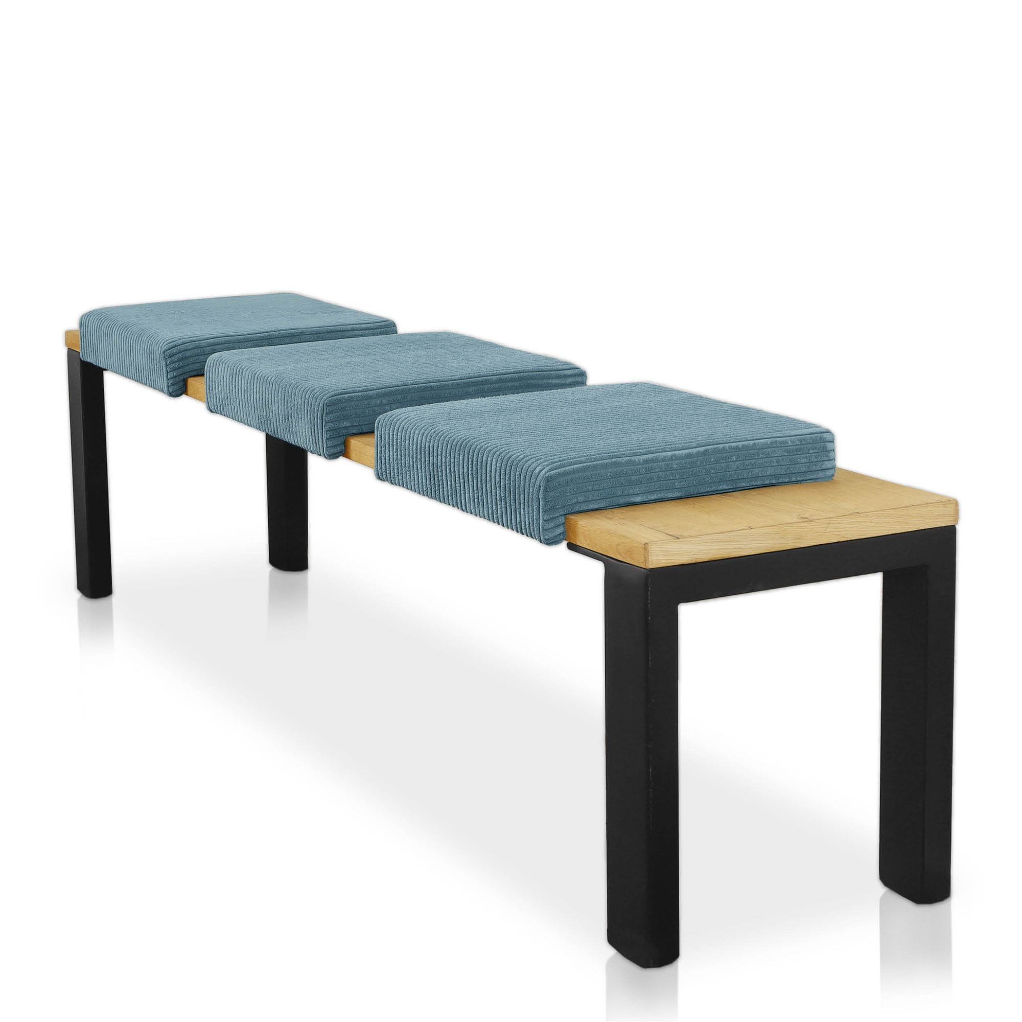 Lycce Klemmkissen Sitzkissen mit 1 Leiste, Cordstoff extra Polsterung - Bild 1