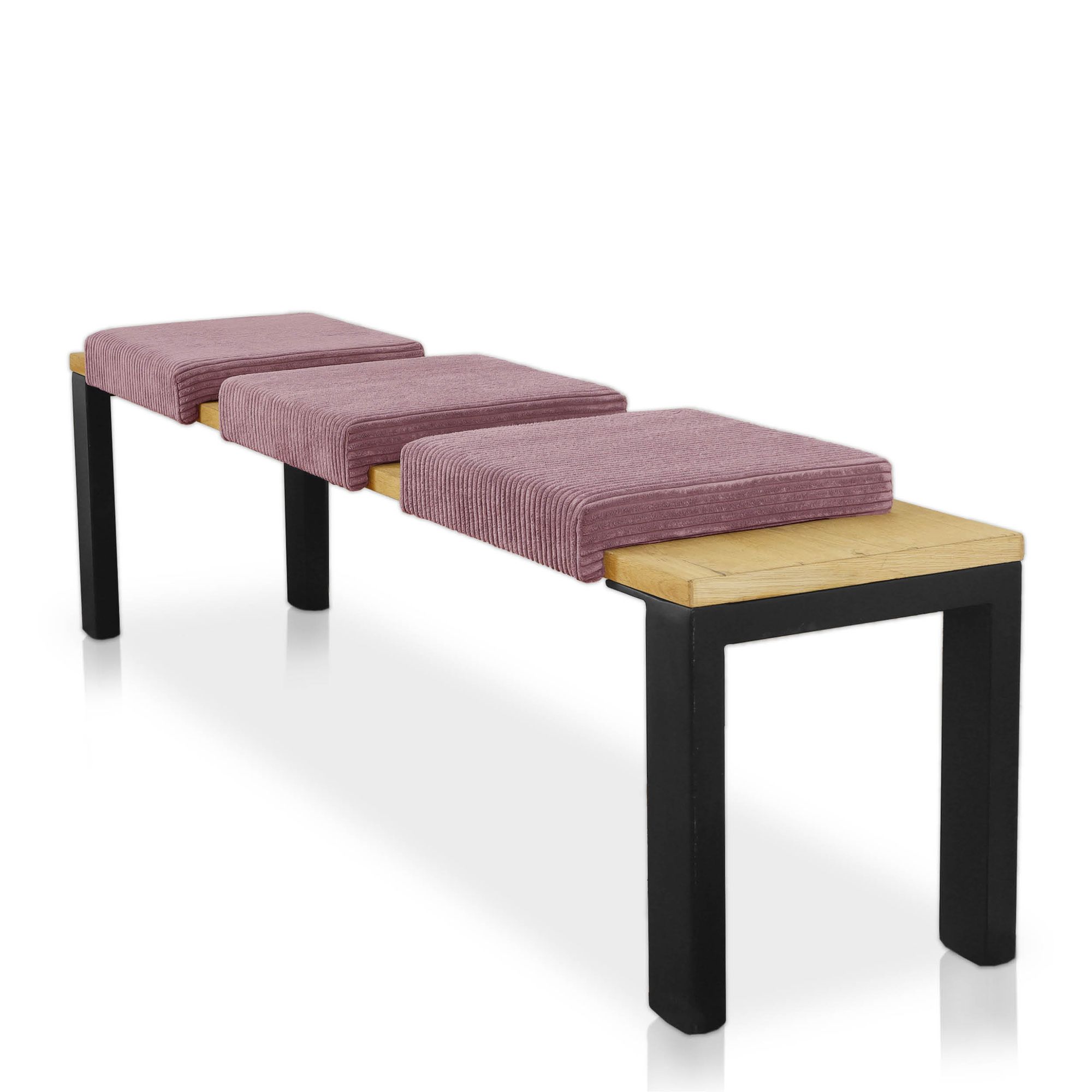 Lycce Klemmkissen Sitzkissen mit 1 Leiste, Cordstoff extra Polsterung - Bild 1