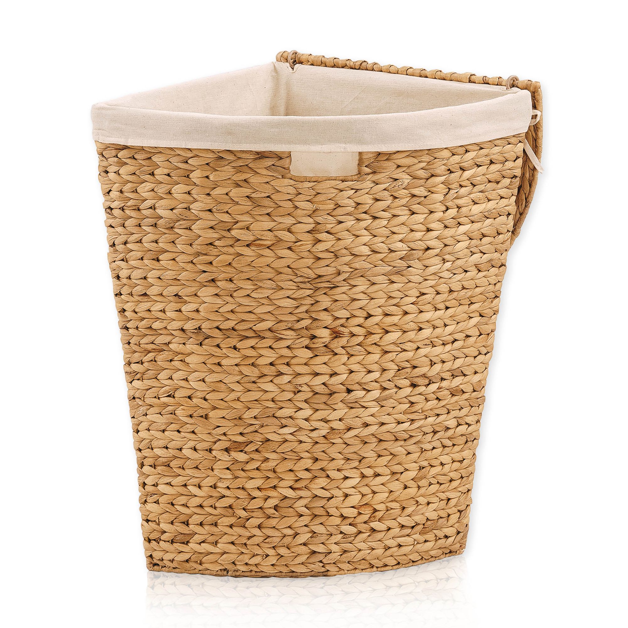 Lycce Eckw&auml;schetruhe aus Wasserhyazinthe geflochten, in zwei Gr&ouml;&szlig;en - Bild 1