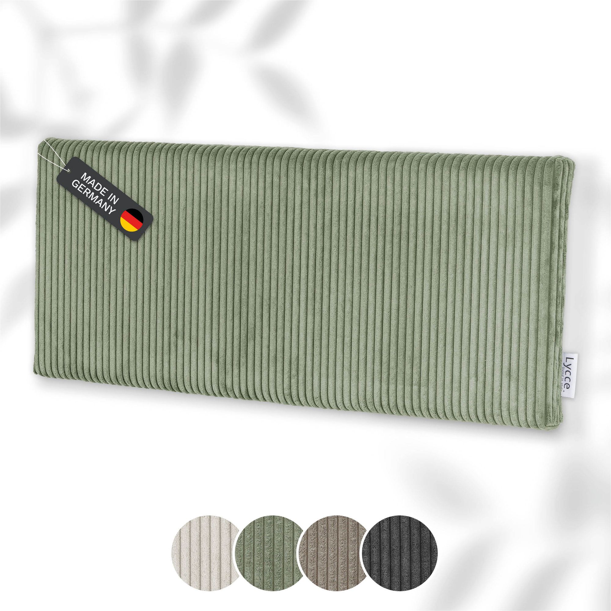 Lycce Wandkissen Cord &ndash; Wandpolster Kopfteil Betten & R&uuml;ckenkissen Sitzbank | komfortabel & stabil | einfache Montage | Wandpaneele gepolstert | Schlafzimmer & Wohnzimmer | Cord - Bild 1