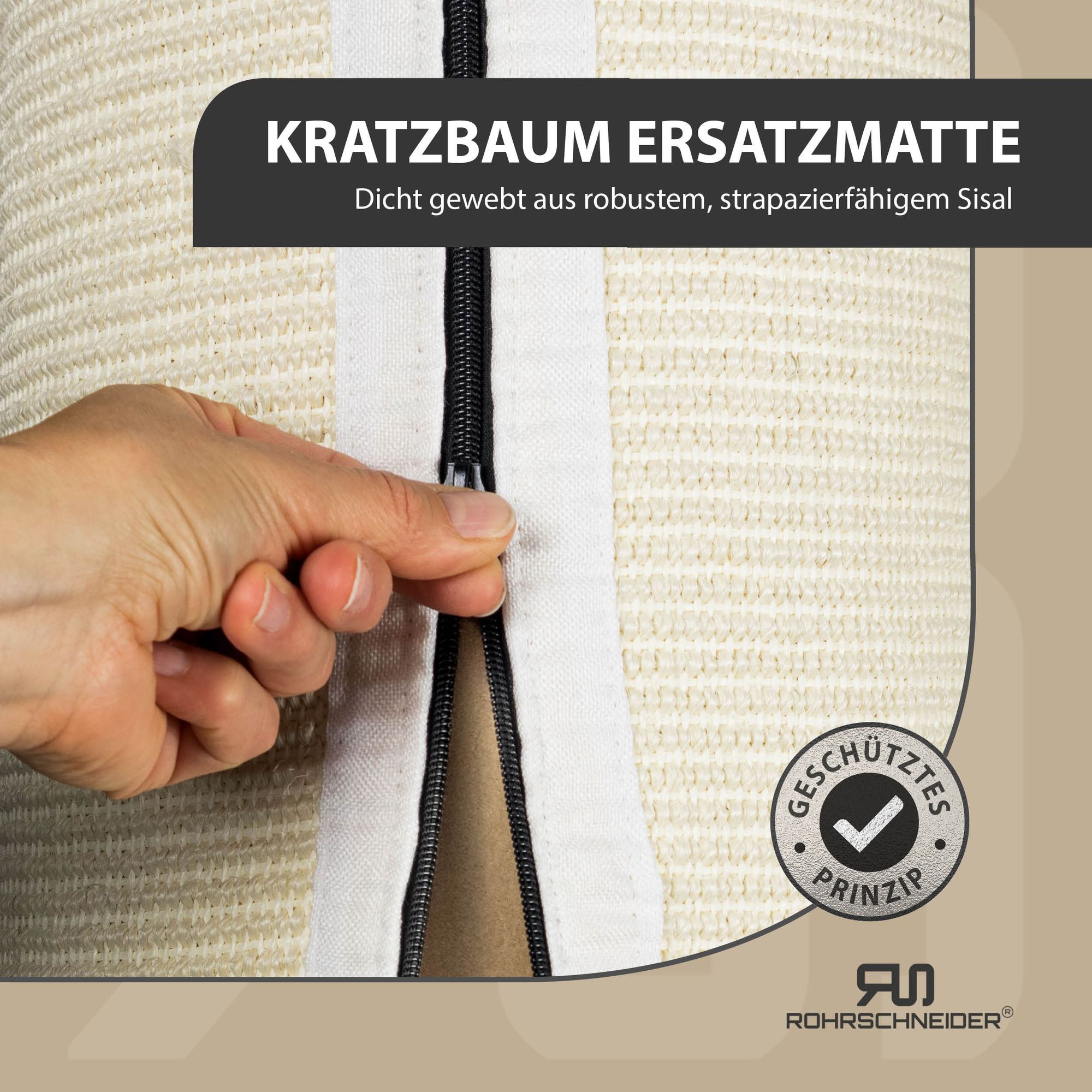 Rohrschneider XXL Kratzbaum FRIEDA  Kratztonne XXL | austauschbare  Kratzmatten | stabil | extra breite Sule | Cord-Bezug waschbar | Kratzbaum  fr groe, mittlere und kleine Katzen | Cord online kaufen bei Netto