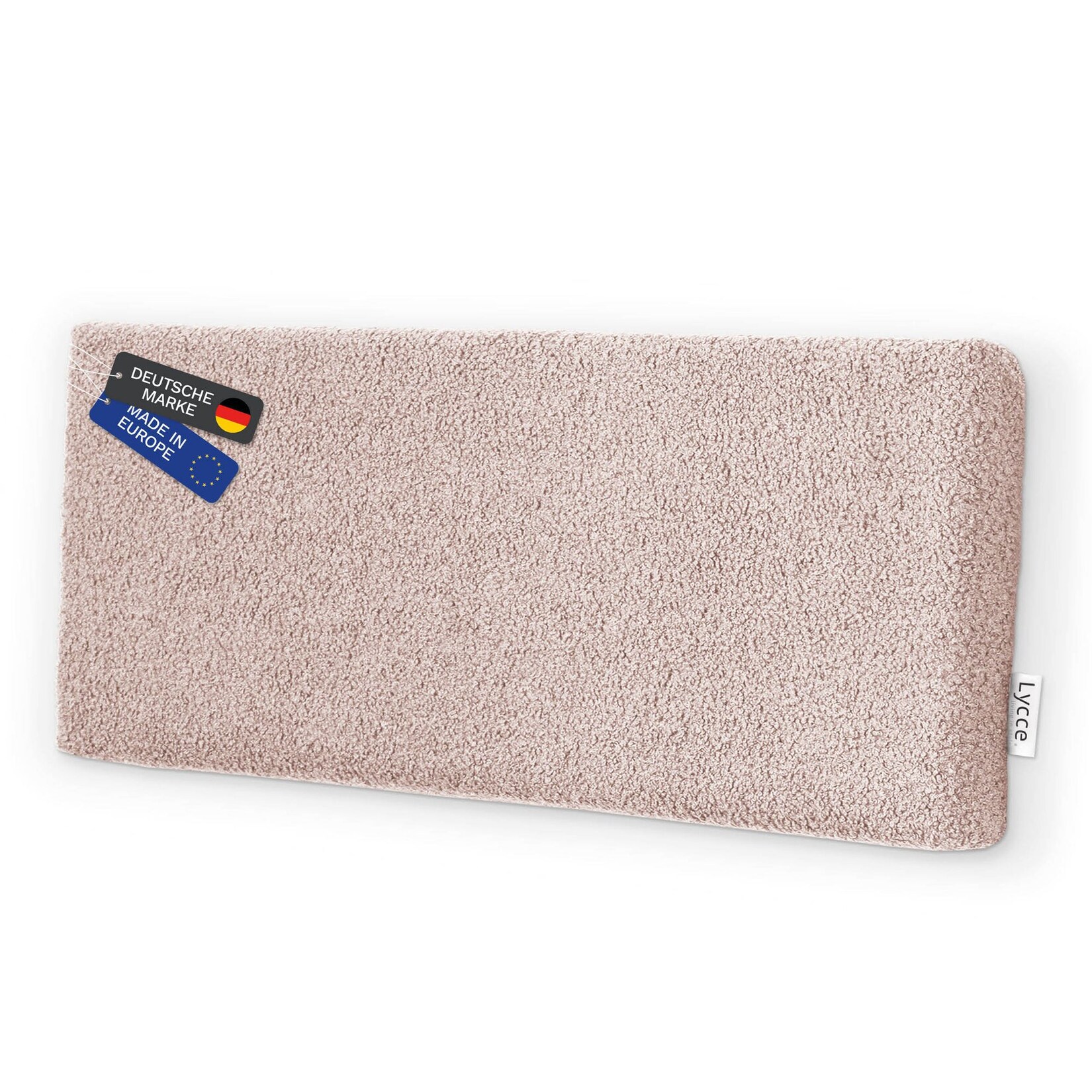 Lycce Wandkissen Bouclé – Wandpolster Kopfteil Betten & Rückenkissen Sitzbank komfortabel & stabil einfache Montage Wandpaneele gepolstert Schlafzimmer & Wohnzimmer Bouclé