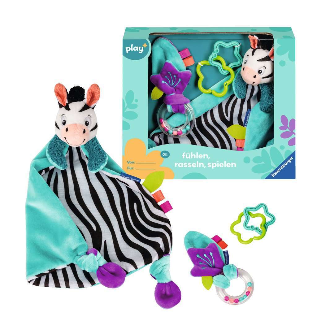 Ravensburger Spiel F&uuml;hlen, rasseln, spielen (Geschenk-Set: Zebra) - Bild 1