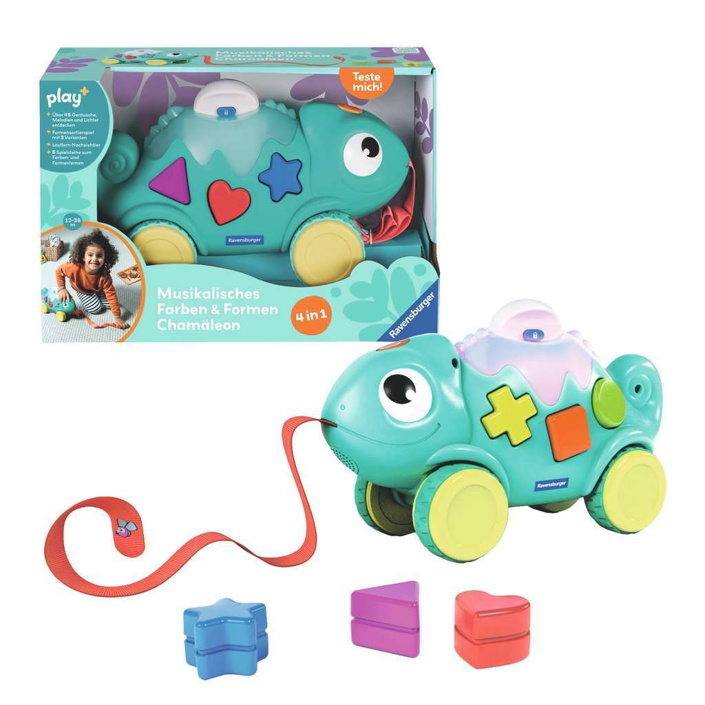 Ravensburger Spiel Musikalisches Farben & Formen Cham&auml;leon - Bild 1