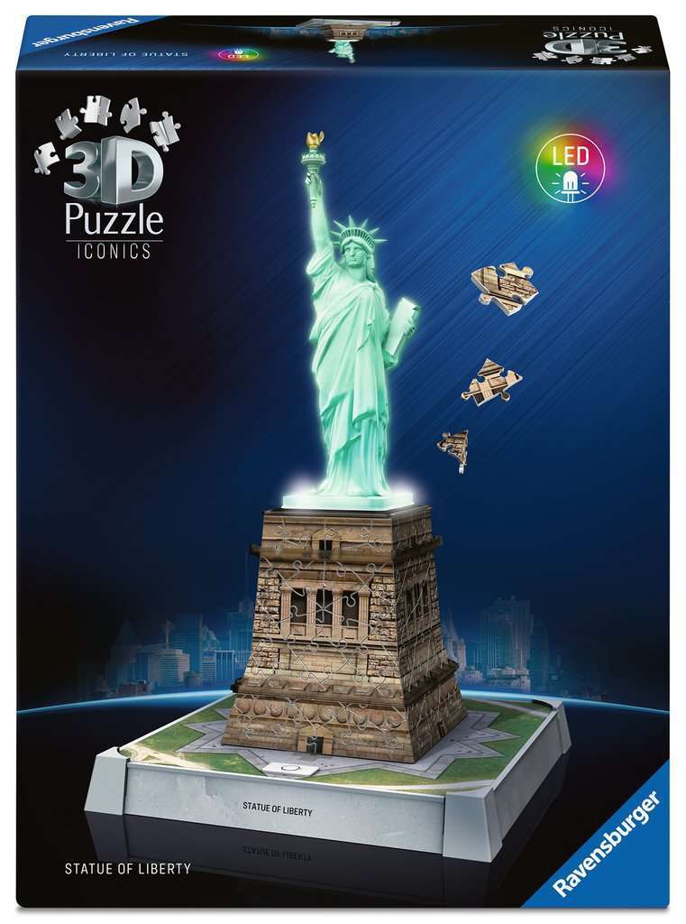 Ravensburger Spiel Iconics: Freiheitsstatue - mit Licht - Bild 1