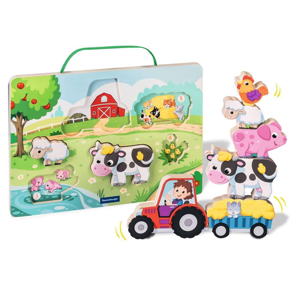 Ravensburger Spiel Magnetisches Holz-Z&auml;hl-Puzzle: Bauernhof - Bild 1