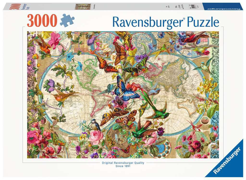 Ravensburger Spiel Weltkarte mit Schmetterlingen - Bild 1