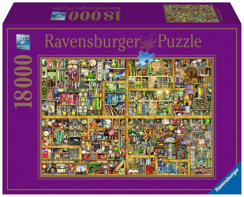 Ravensburger Spiel Erwachsenenpuzzle 18000 Teile – Colin Thompson – Magisches Bücherregal | 04005556178254