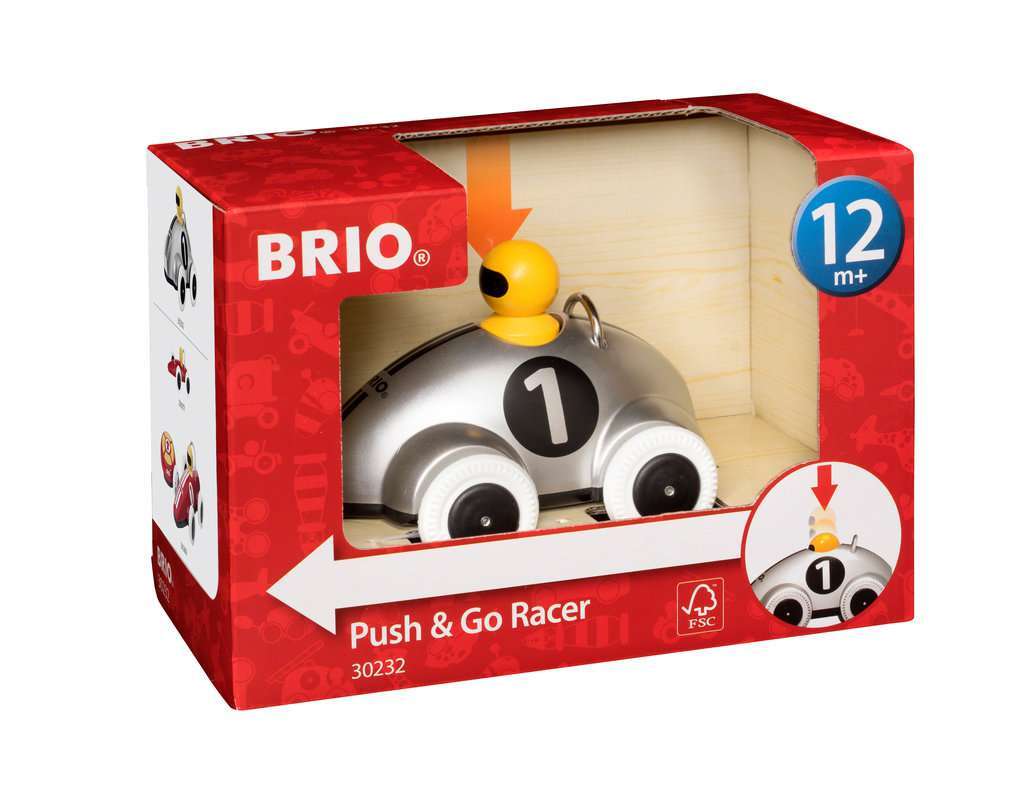 BRIO Spiel Push & Go Rennwagen Silber Edition - Bild 1