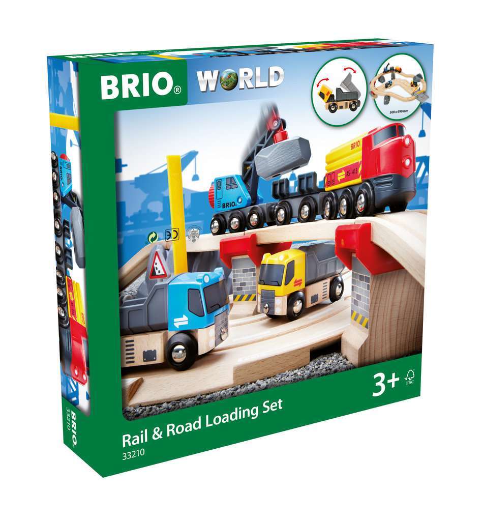 BRIO Spiel Steinverlade Set, Stra&szlig;en & Schienen - Bild 1