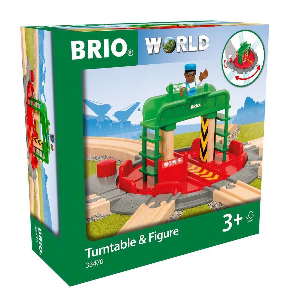 BRIO Spiel Lok-Drehscheibe mit Kontrollbrücke | 07312350334760