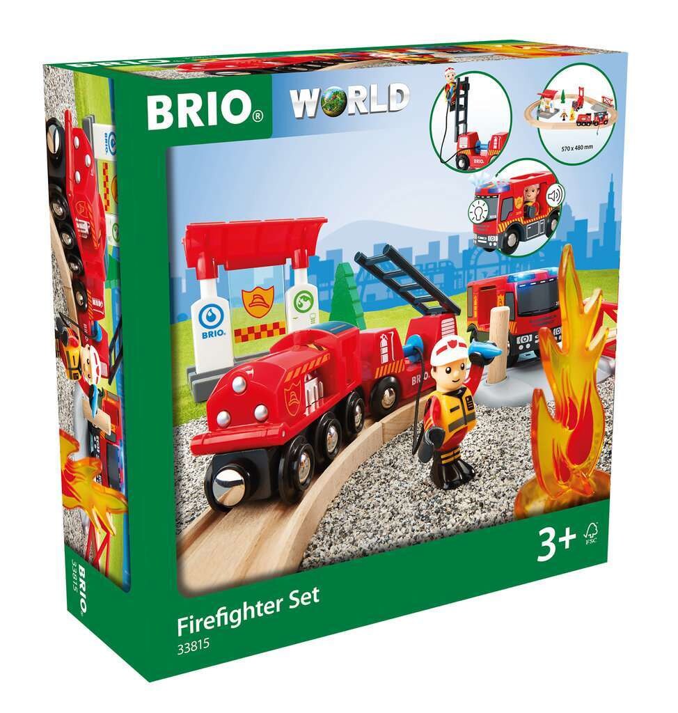 BRIO Spiel Bahn Feuerwehr Set | 07312350338157