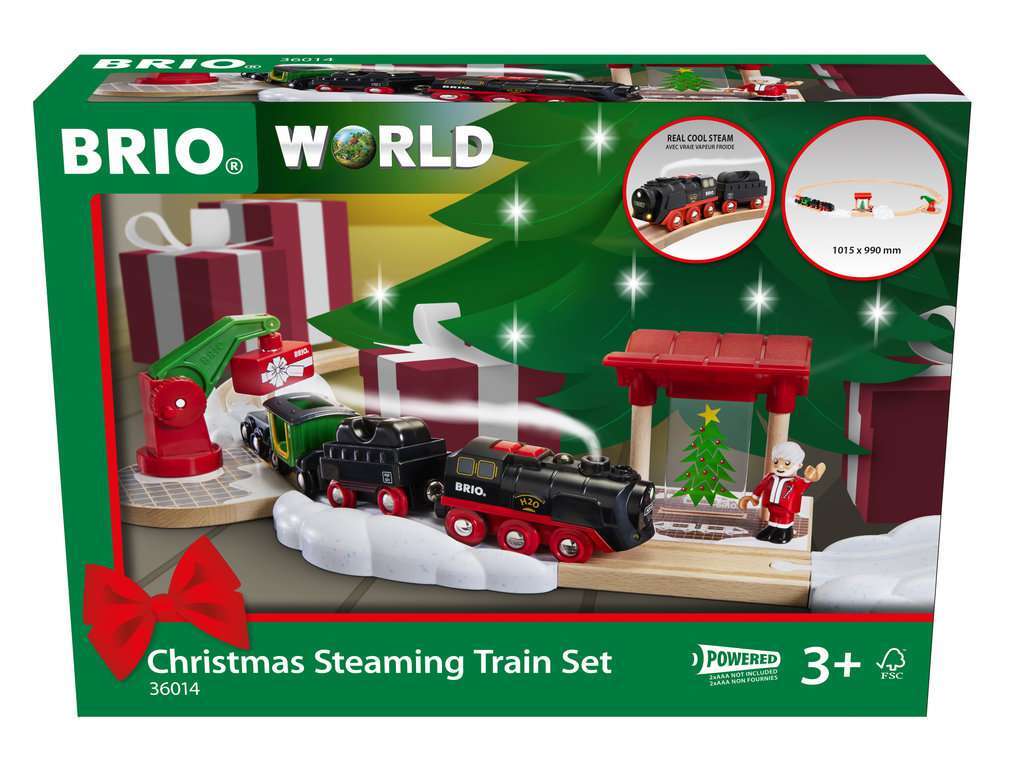BRIO Spiel Batterie-Dampflok Weihnachts-Set - Bild 1