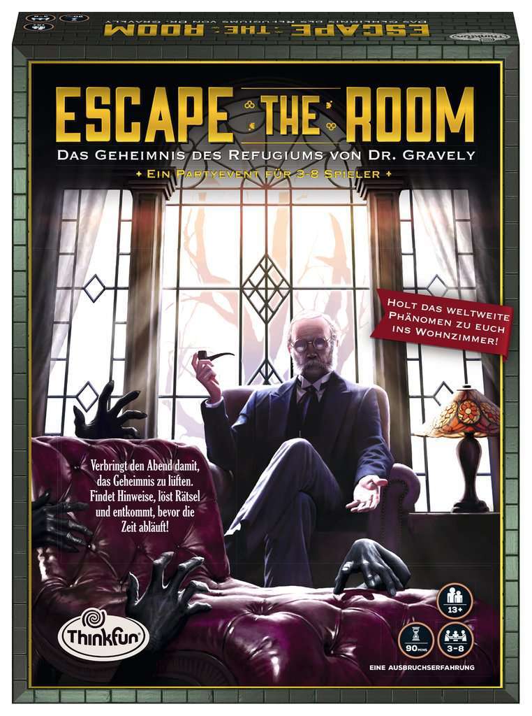 Thinkfun Spiel Escape the Room: Das Geheimnis des Refugiums von Dr. Gravely - Bild 1