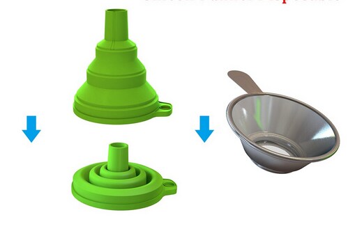 Resinfilter Metall mit Silikontrichter - Bild 1