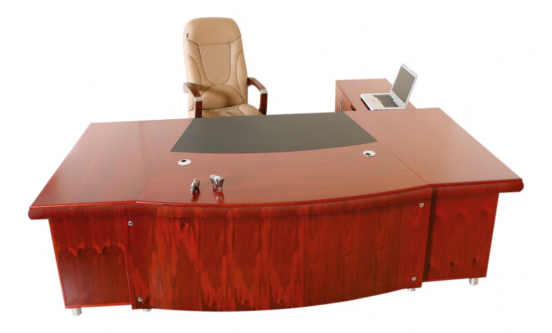 B&uuml;rom&ouml;bel Chef Schreibtisch Managerschreibtisch B&uuml;roschreibtisch PARIS Krisch Links 240x250x77 cm - Bild 1