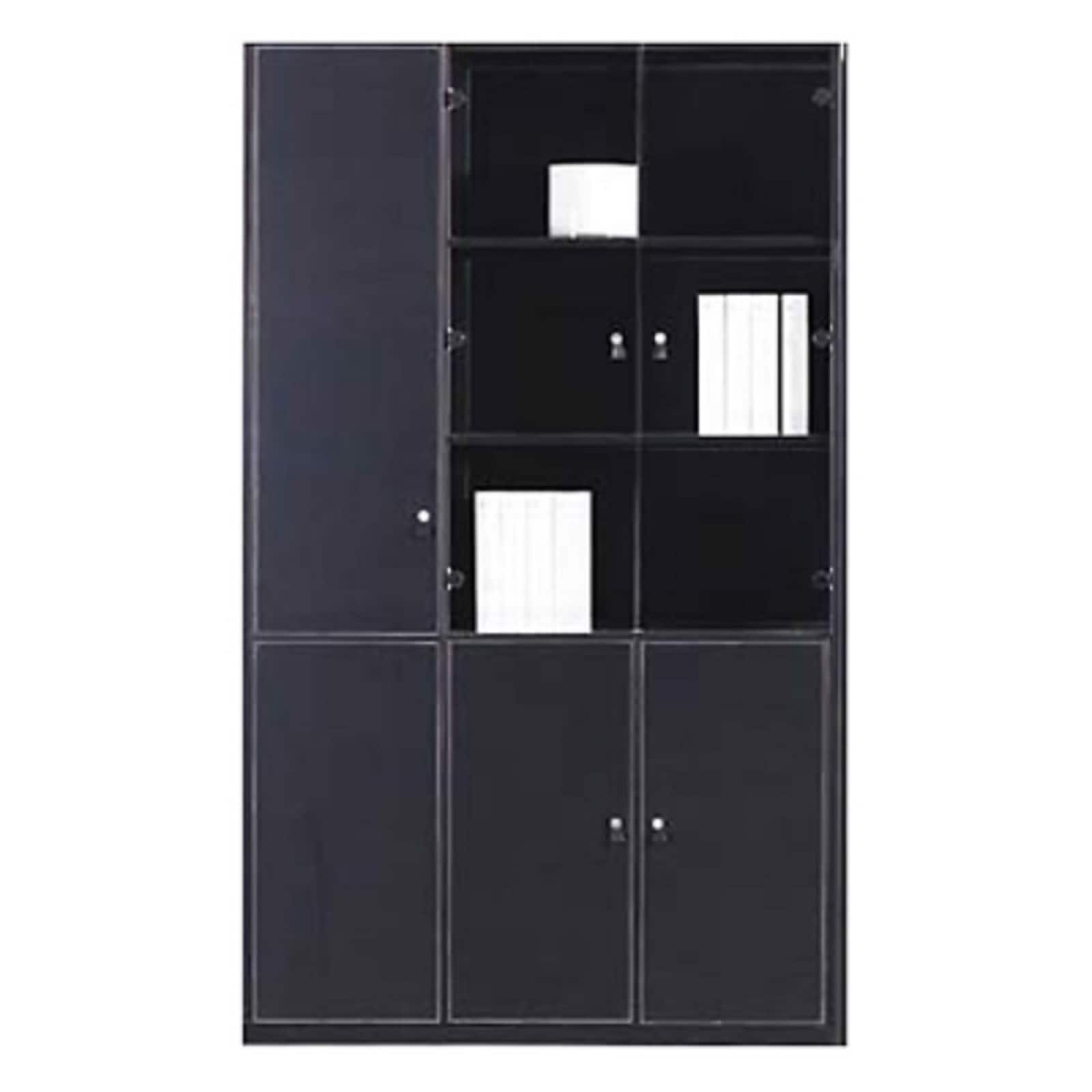 Aktenschrank Prato schwarz 1,2 m breit 2 m hoch - Bild 1