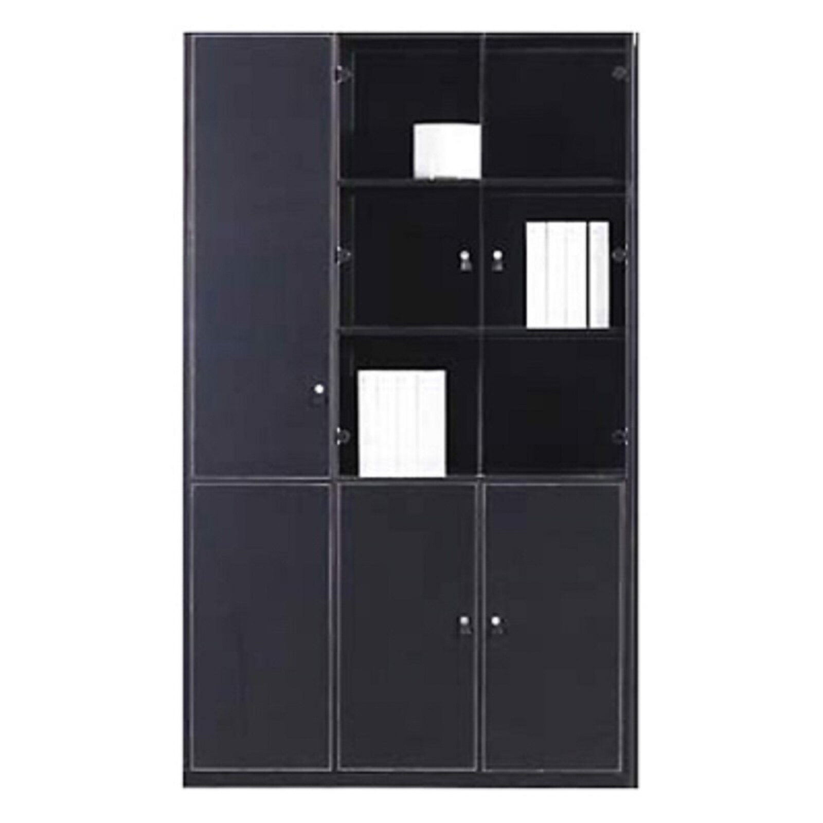 Aktenschrank Prato schwarz 1,2 m breit 2 m hoch | 04260180272598
