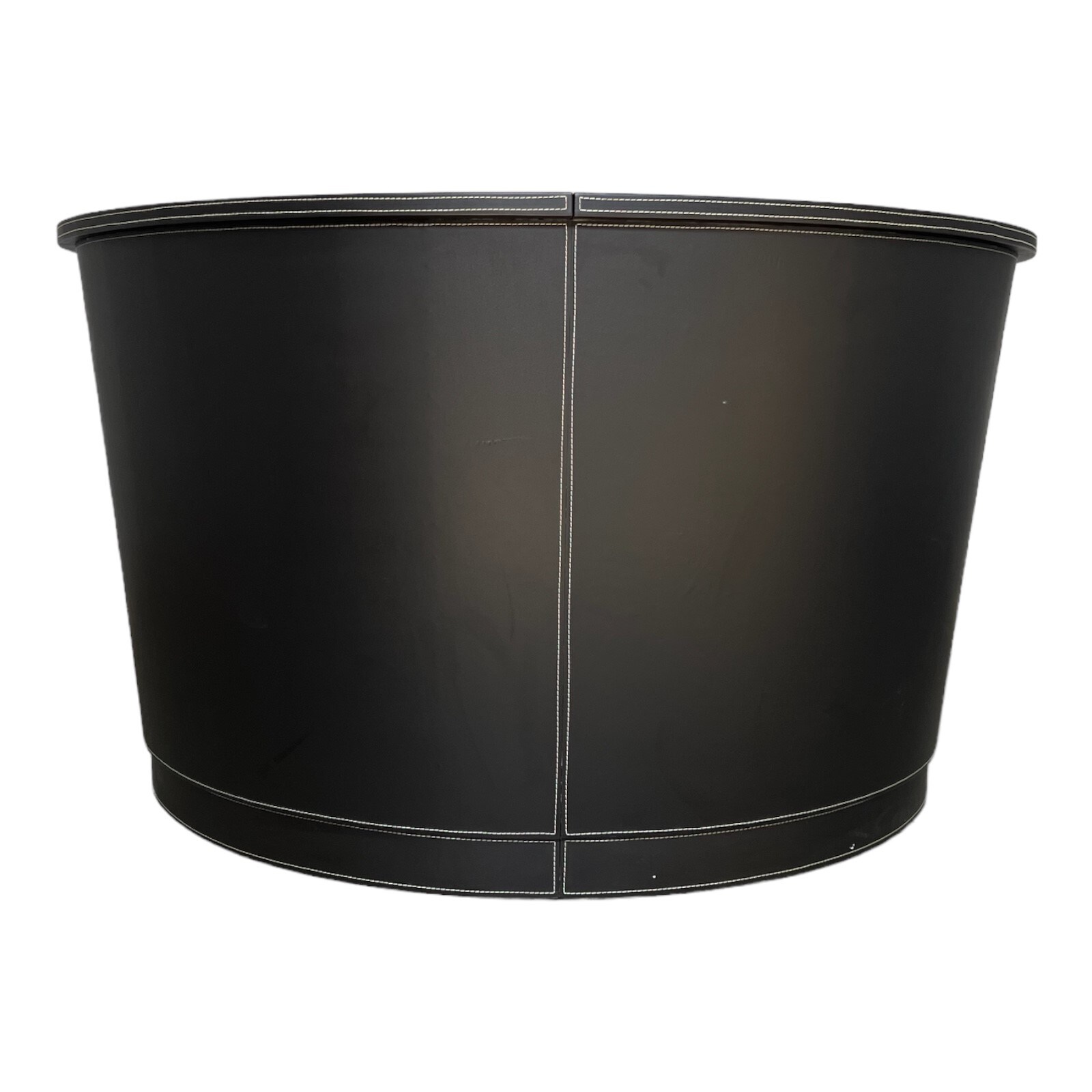 B&uuml;rom&ouml;bel Empfangstheke Atlanta halbrund schwarz Empfang 1 Person Arbeitsplatz - Bild 1