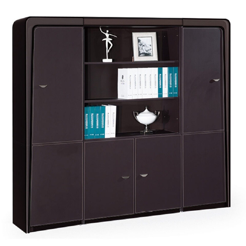 Büromöbel Büro Schrank Aktenschrank Pompeji schwarz 2.18×1.8×0.4m Büro Homeoffice Arbeitszimmer | 04260620350053
