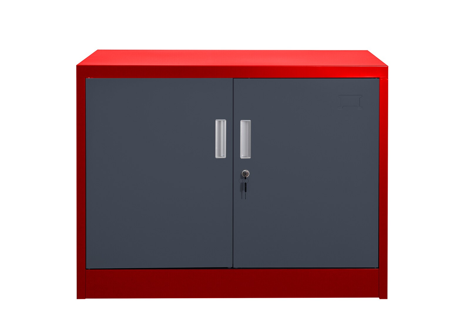 Aktenschrank SARATOW rot dunkelgrau | 04260620350237
