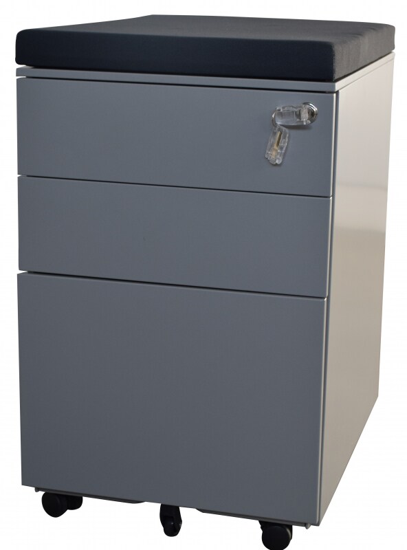 Sitzkissen in anthrazit f&uuml;r Rollcontainer - Bild 1