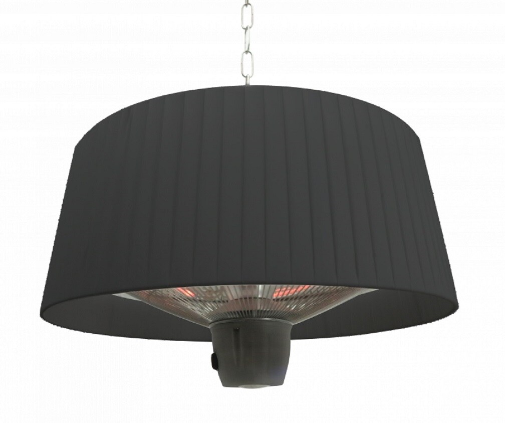 Heizlampe Terrassenlampe 50 x 50 x 30 cm ELEKTRA schwarz elektrisch Wärme für Terrasse Garten | 04260620356055